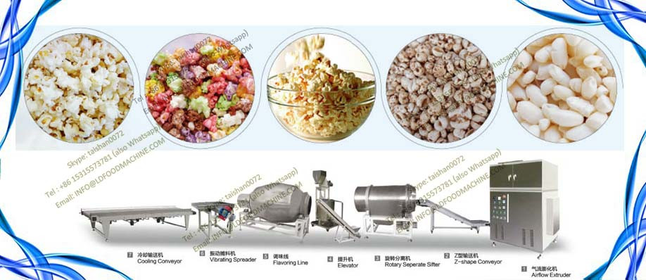 Hot sell industrial hot air tech flavored popcorn kernels popper machinery