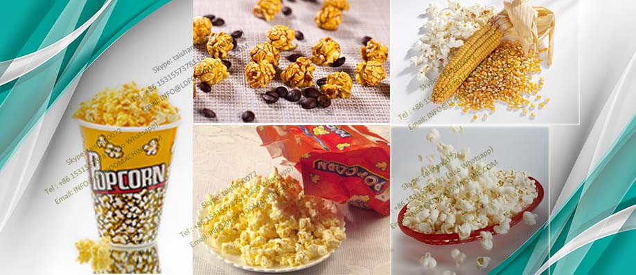 automatic commercial large continue Caramel popcorn popper make machinery gas popcorn processing line